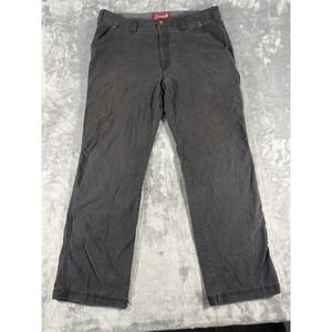Coleman Mens Utility Work Pants Charcoal Grey Carpenter Canvas 36x32